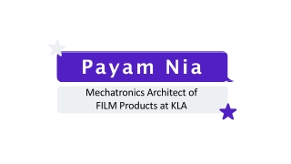 Payam Nia - Hardworking and Dedicated Professional