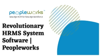 Revolutionary HRMS System Software | Peopleworks