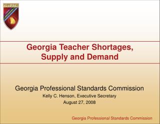 Georgia Teacher Shortages, Supply and Demand