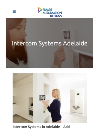 Intercom Systems Adelaide