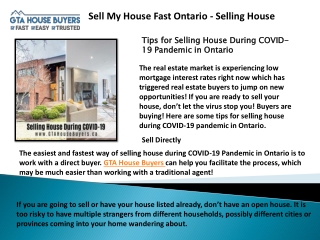 We Buy Houses Fast in Greater Toronto Area &Sell house fast  - GTA House Buyers