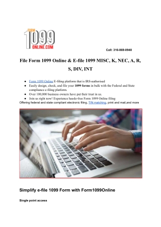 File Form 1099 Online & E-file 1099 K