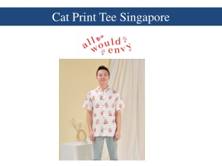 Cat Print Tee Singapore