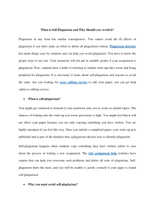 What is Self-Plagiarism and Why Should you Avoid it-converted