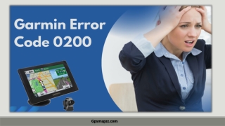 Garmin Errror code 0200
