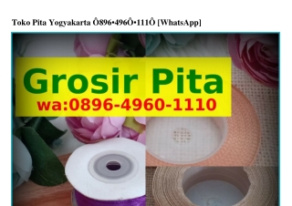 Toko Pita Yogyakarta ౦89Ϭ·Կ9Ϭ౦·lll౦[WA]