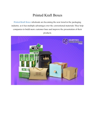 Printed Kraft Boxes