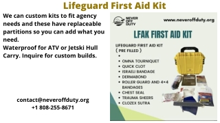 Lifeguard First Aid Kit