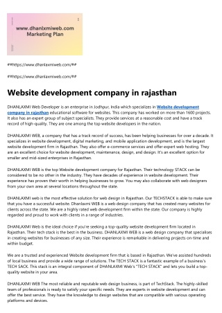 Website development company in rajasthan