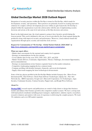 Global DevSecOps Market Overview Analysis and Growth