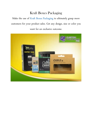 Kraft Boxes Packaging