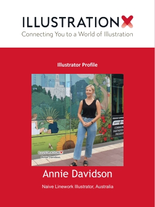 Annie Davidson - Naive Linework Illustrator, Australia