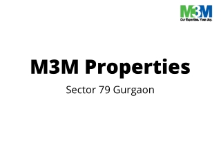 M3M Sector 79 Gurgaon | A Whole New World Around You