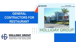 What Can You Look For In The General Contractors For Restaurant?