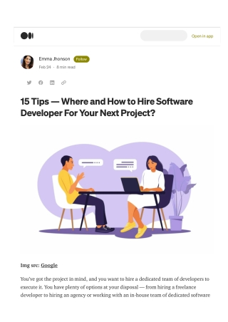 15 Tips — Where and How to Hire Software Developer For Your Next Project