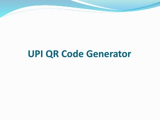 UPI QR Code Generator