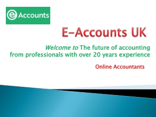 Online Accounting Services | Xero Accountant | eAccounts Ltd