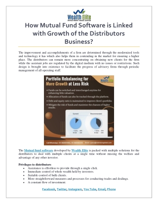 How Mutual Fund Software is Linked with Growth of the Distributors Business