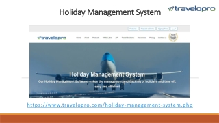 Holiday Management System