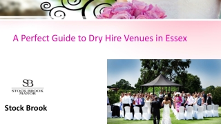 Dry Hire Venues Essex_ A Perfect Guide to Dry Hire Venues in Essex