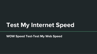 WOW Speed Test