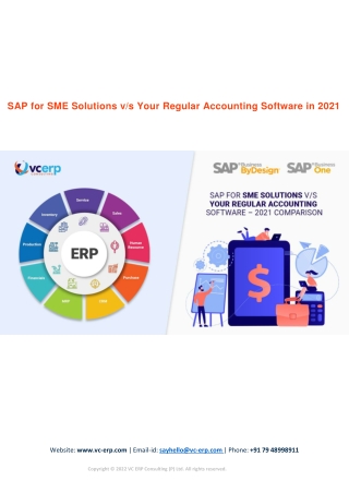 SAP for SME Solutions v/s Your Regular Accounting Software in 2021