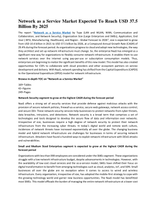 Network as a Service Market worth $37.5 billion by 2026