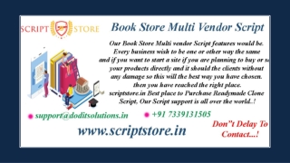Best Book Store Multi Vendor System - SCRIPTSTORE.IN