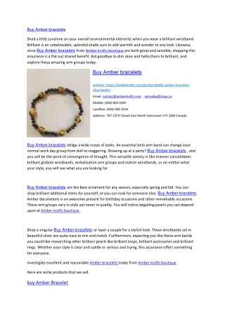 Buy Amber bracelets