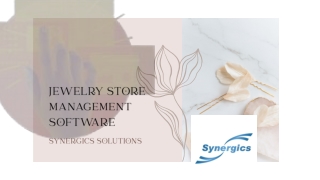 Jewelry Store Management Software