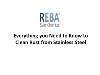 Clean Rust from Stainless Steel