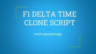 F1 DELTA TIME CLONE SCRIPT