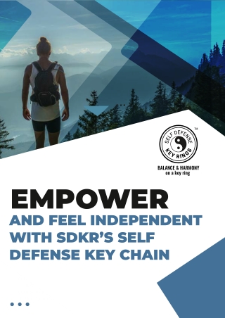 Empower and Feel Independent with SDKR’s Self Defense Key Chain