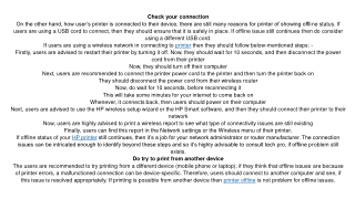 printer offline
