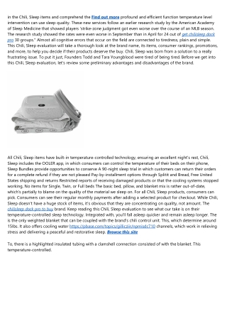 Chilisleep's Parent Company Raises $37m And Merges ...