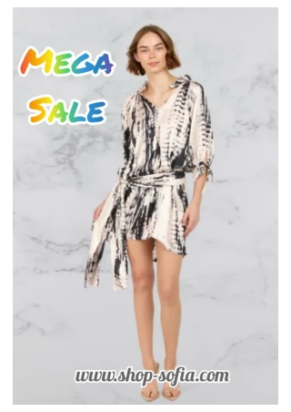 VERO BLACK TIE DYE DRESS