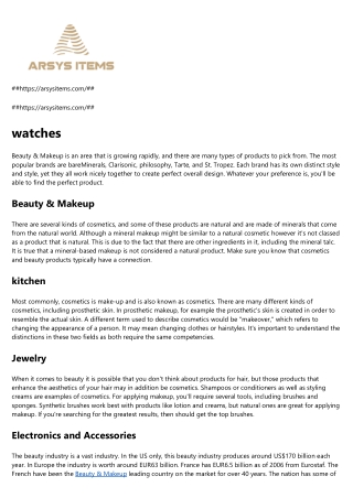 watches