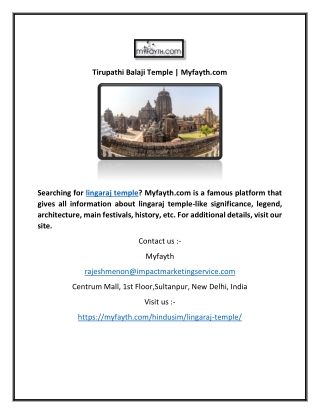 Lingaraj Temple | Myfayth.com