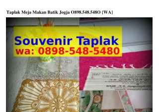 Taplak Meja Makan Batik Jogja ౦898•548•548౦{WhatsApp}