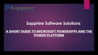 A Short Guide To Microsoft PowerApps and The Power Platform