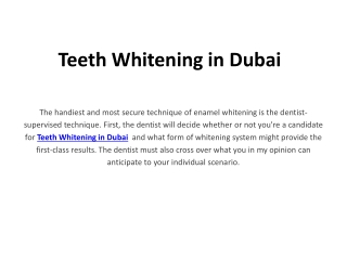 teeth whitening in dubai