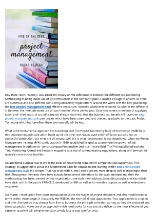 Task Management Methodology