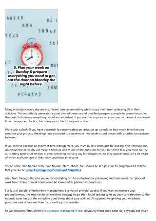 Time Management Planning Info You Must Find Out About