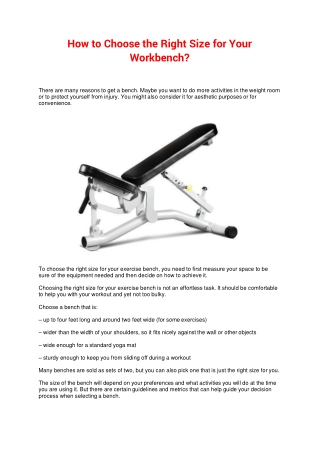 How to Choose the Right Size for Your Workbench-converted