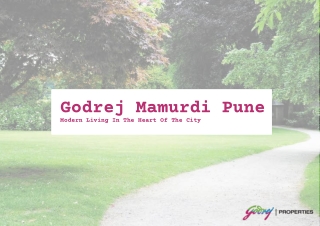 Godrej Mamurdi Pune E-Brochure