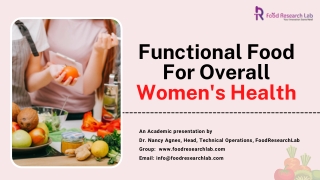 healthy functional foods for overalls's women's health