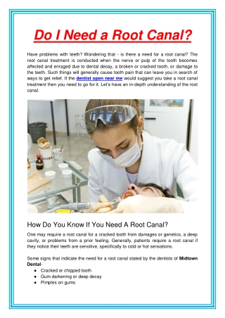 Do I Need a Root Canal