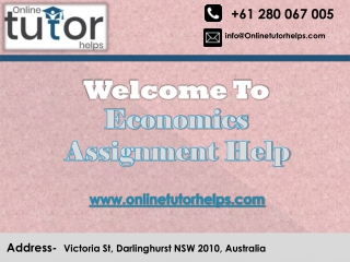 Economic Assignment Help PPT