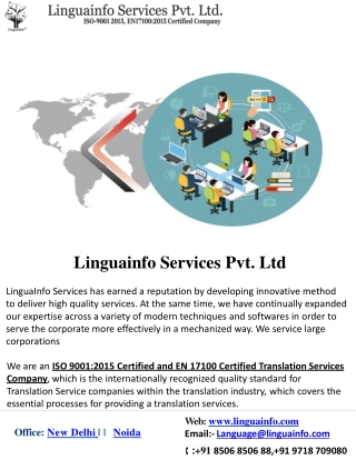 Translation Services Company in India.