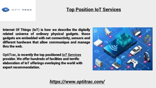 Top Position IoT Services